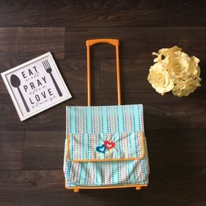 American Girl Doll wheeled doll tote.